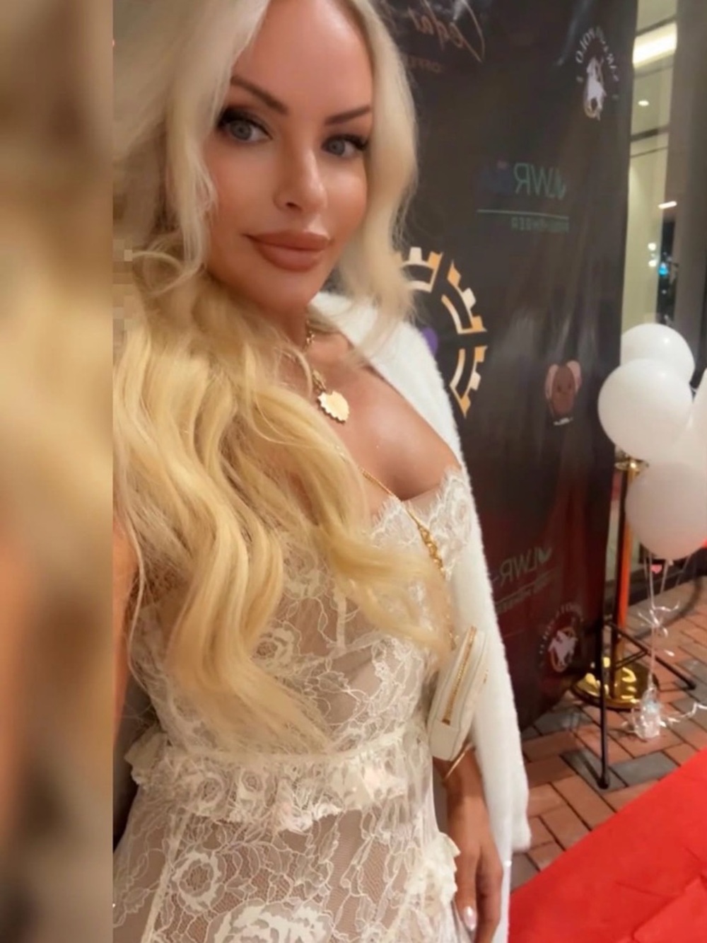 MAJORELLE ivory long dress